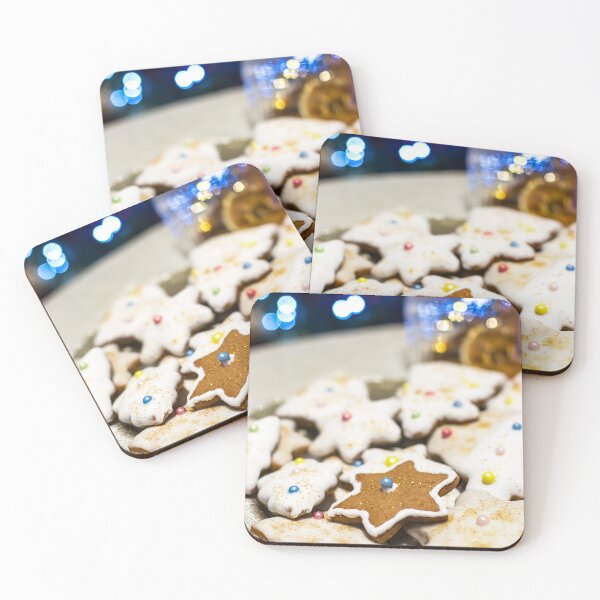 Item preview, Close up view of plate with tasty Christmas cookies designed and sold by yanzappa.