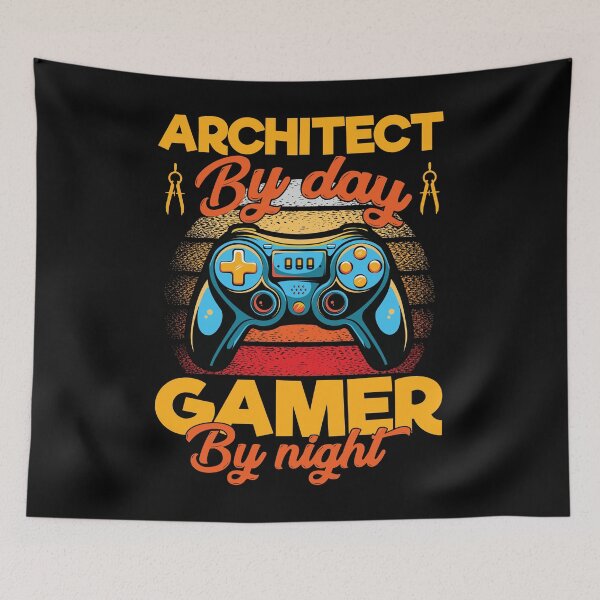 Item preview, Architect By Day Gamer By Night: Architecture Gift, Architectural Engineering Gaming Funny Architect designed and sold by Adexyl.
