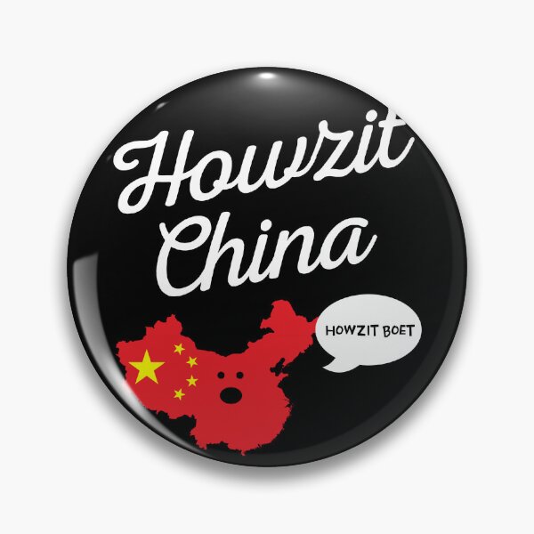 Item preview, Howzit China Map South Africa Funny Dad Joke designed and sold by d247.