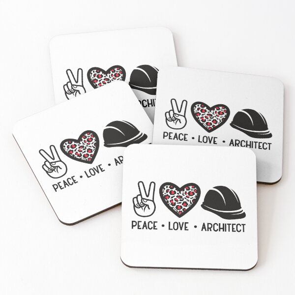 Item preview, Peace Love Architect: Architecture Gift, Architectural Engineering Funny Architect designed and sold by Adexyl.