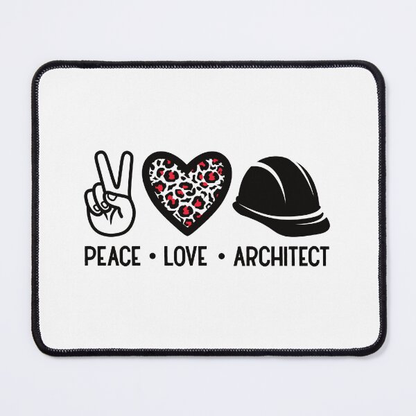 Item preview, Peace Love Architect: Architecture Gift, Architectural Engineering Funny Architect designed and sold by Adexyl.