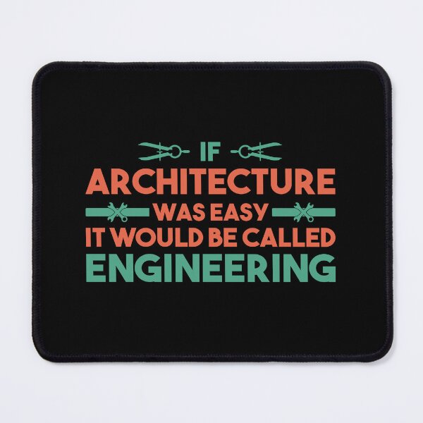 Item preview, If Architecture Was Easy It Would Be Called Engineering: Architectural Engineering Gift, Funny Architect designed and sold by Adexyl.