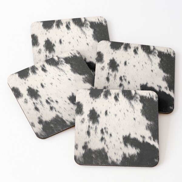 Item preview, Rustic Cowhide Design - Black And White designed and sold by handsoftime2020.