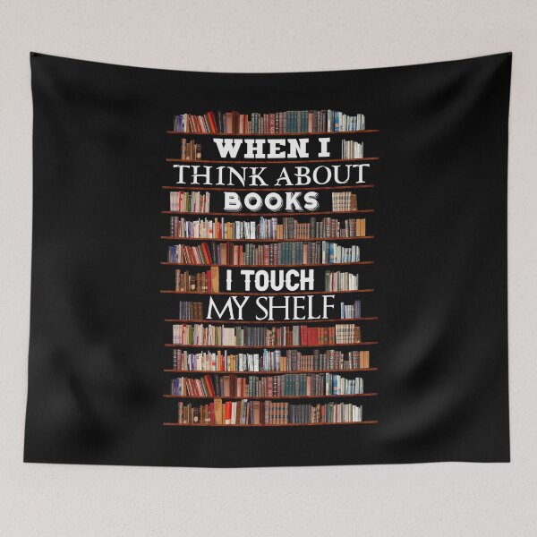 Item preview, Book Lover Reader Bookworm Reading Addicted Bookshelf designed and sold by MintaApparel.