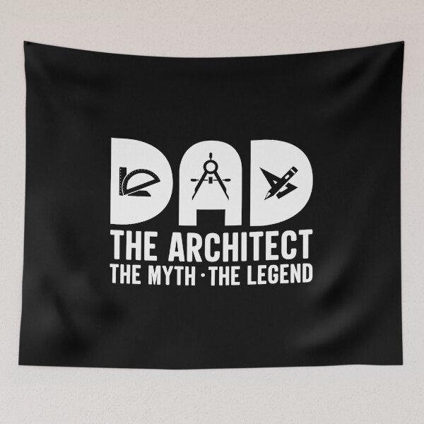Item preview, Dad The Architect The Myth The Legend: Architecture Gift, Architectural Engineering Father Funny Architect designed and sold by Adexyl.
