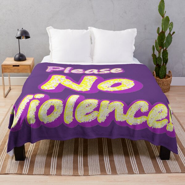 Item preview, "Please No Violence!" Cute Design. Buy Now designed and sold by Health And Fitness Posts e-Store.