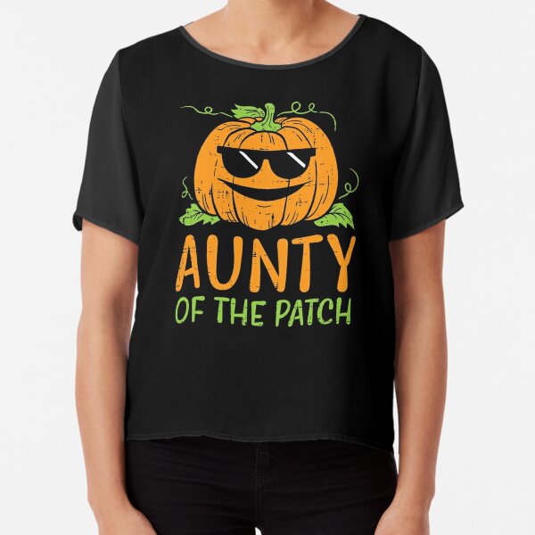 Womens Pumpkin Aunty Of Patch Halloween Family Aunt Auntie Women Sticker  for Sale by shockedsupply44