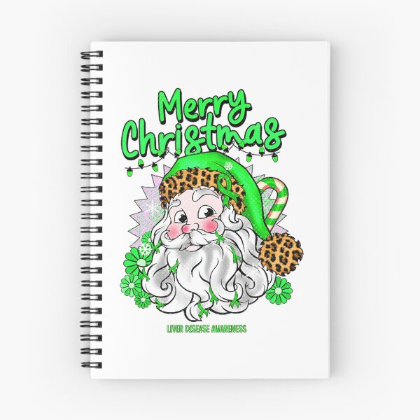 Item preview, Liver Cancer Awareness Liver Disease Awareness - Leopard Merry Christmas Santa Claus designed and sold by heckforddewey.