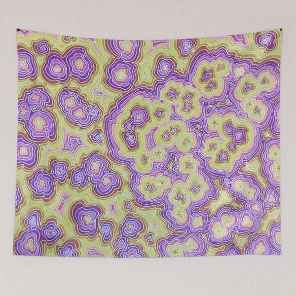Item preview, Zen Doodles in Purples and Yellows designed and sold by Sarah Kurdila.
