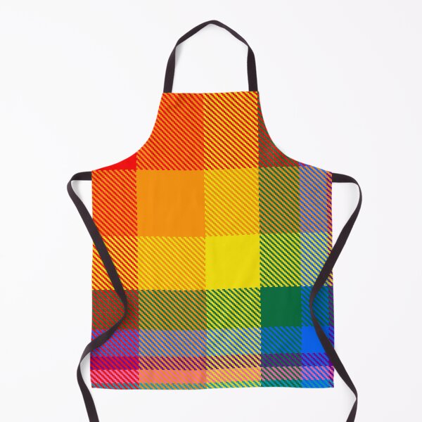 Aperçu de l'œuvre Couleurs arc-en-ciel, tartan aux couleurs vives | Design à rayures moderne et unique pour Noël créée et vendue par TheWalnut.