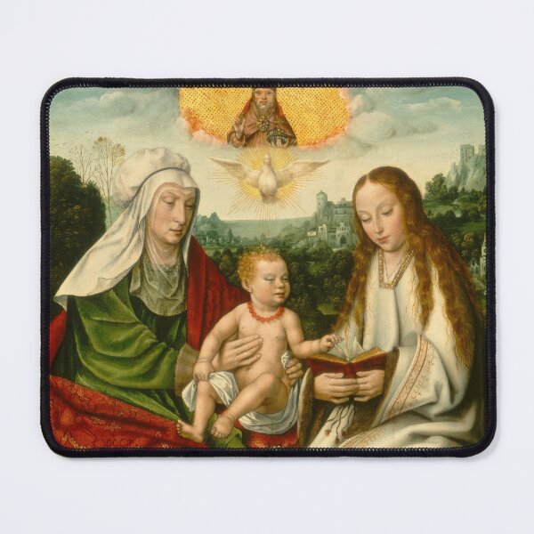 Item preview, Saint Anne with the Virgin and the Christ Child | Master of Frankfurt | 1515 Renaissance Gospel Biblical Art designed and sold by CJET.