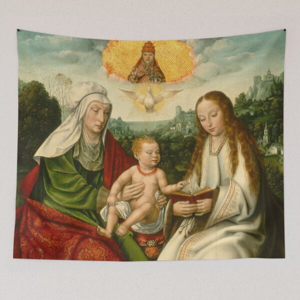 Item preview, Saint Anne with the Virgin and the Christ Child | Master of Frankfurt | 1515 Renaissance Gospel Biblical Art designed and sold by CJET.