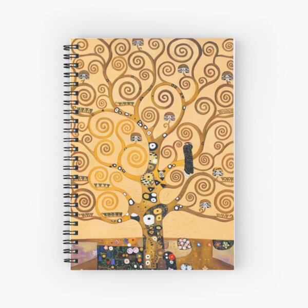 Breathing Art | Gustav Klimt, The Hug Spiral Notebook