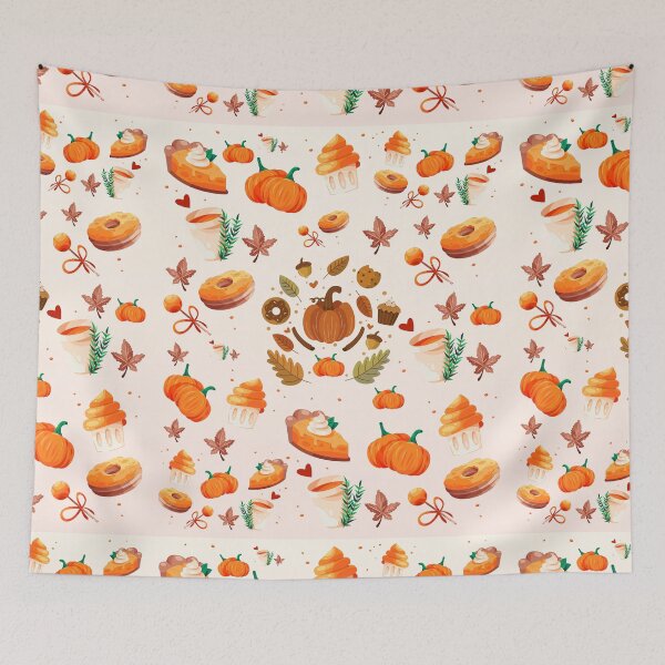 Item preview, Fall Leaves Pumpkin Spice Cake & Donuts Happy Autumn Harvest designed and sold by smailjr.