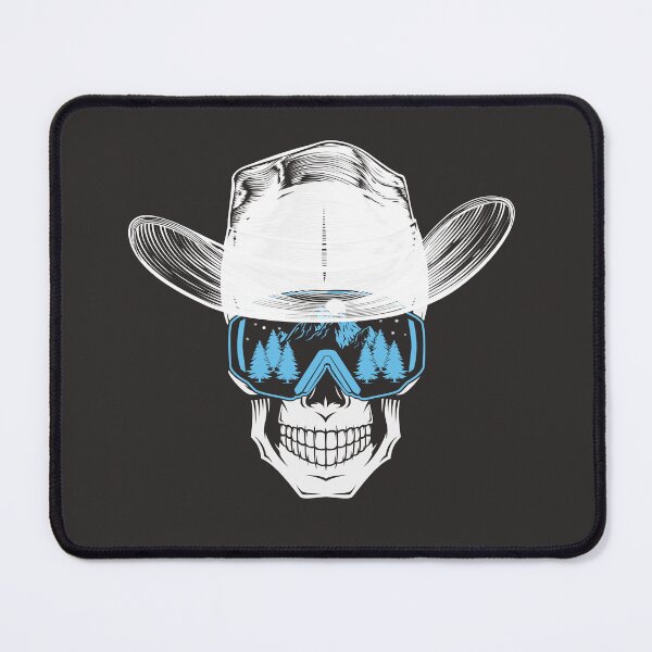 Item preview, Ski or Snowboard Skull With Cowboy Hat: Winter's Coming! designed and sold by tmdaliggr.