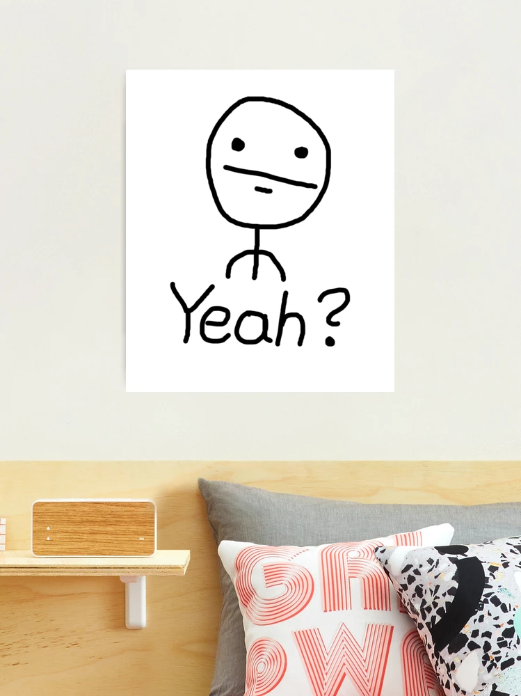 Humor Stickman Meme Face Looking At Computer Joyful Fun Caricature Comic  Duvet Cover Set - Yahoo Shopping