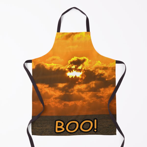 Item preview, Halloween pumpkin sun face graphic BOO! designed and sold by MoxyMermaid.