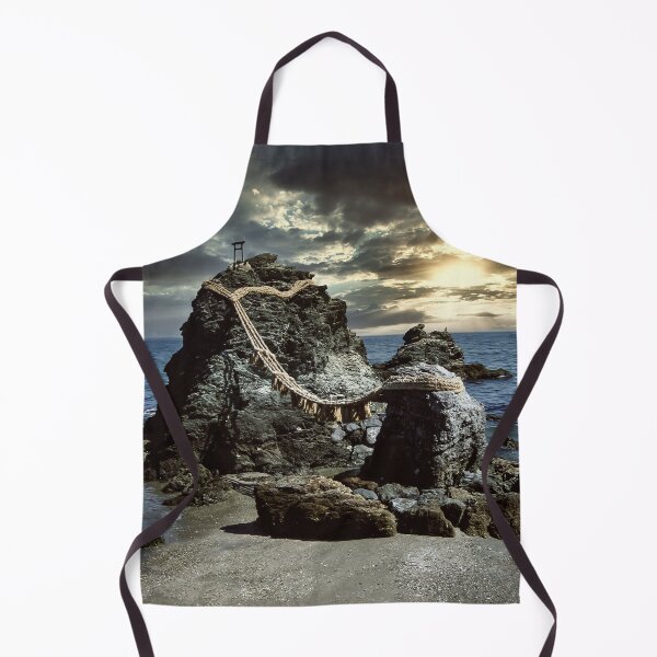 Item preview, Beautiful Meoto Iwa Married Love Rocks Japan Art Print designed and sold by XIX361ART.