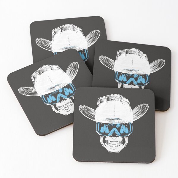 Item preview, Ski or Snowboard Skull With Cowboy Hat: Winter's Coming! designed and sold by tmdaliggr.