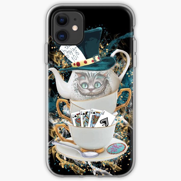 Alice in Wonderland Mad hatter Cheshire Cat iPhone Soft Case