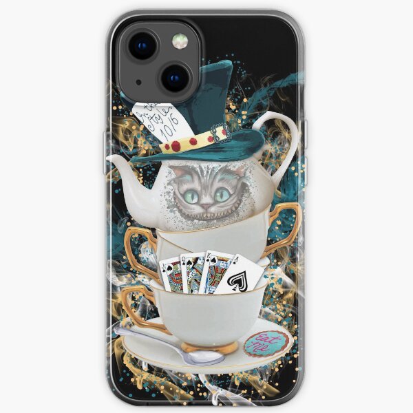 Alice au pays des merveilles Chapelier fou Cheshire Cat Coque souple iPhone