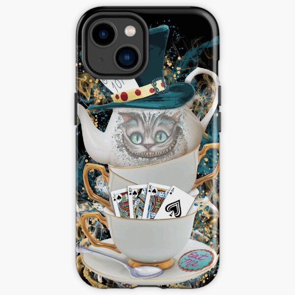 Alice in Wonderland Mad hatter Cheshire Cat iPhone Tough Case
