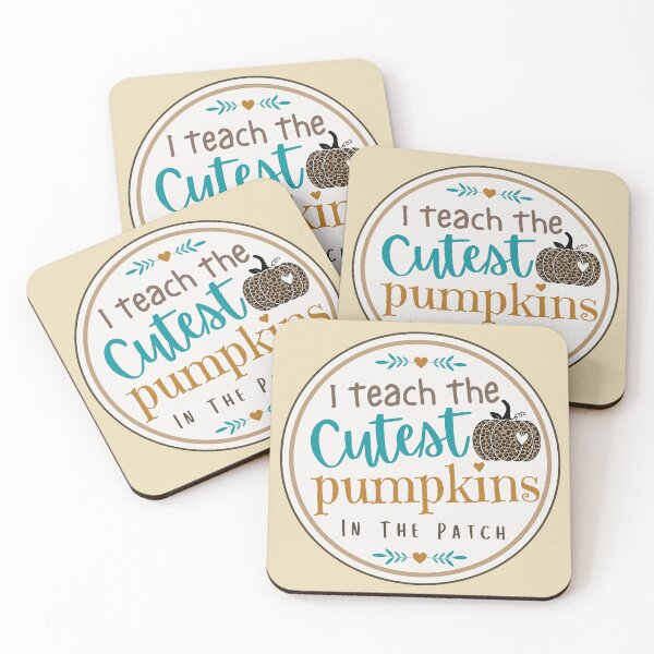 Item preview, I Teach the cutest pumpkins in the patch, teacher gift, teacher Halloween, teacher fall, leopard print pumpkin designed and sold by t0xicpezz.