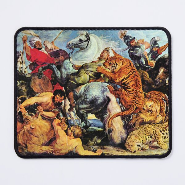 Item preview, 'Lion and Tiger Hunting' by Rubens (Reprint) designed and sold by Classic Visions Gallery.