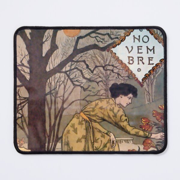 Item preview, November Eugene Grasset La Belle Jardiniere designed and sold by ThePalStore.