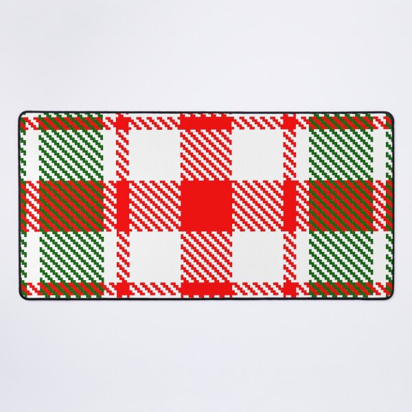 Aperçu de l'œuvre Plaid tartan rouge et vert | Motif à rayures moderne et unique pour Noël créée et vendue par TheWalnut.