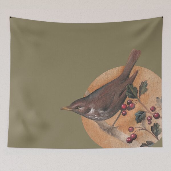 Item preview, True thrush and hawthorn designed and sold by Turdus-Merula.