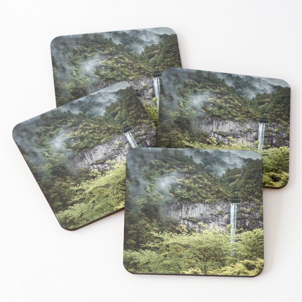 Item preview, Calm Nature Kumano Zen Waterfalls Japan Magic Art Print designed and sold by XIX361ART.