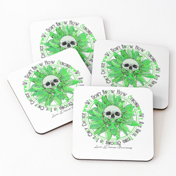 Item preview, Liver Cancer Awareness Liver Disease Awareness - Skull sunflower We Don't Know How Strong designed and sold by heckforddewey.