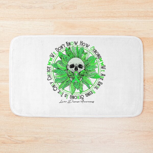 Item preview, Liver Cancer Awareness Liver Disease Awareness - Skull sunflower We Don't Know How Strong designed and sold by heckforddewey.