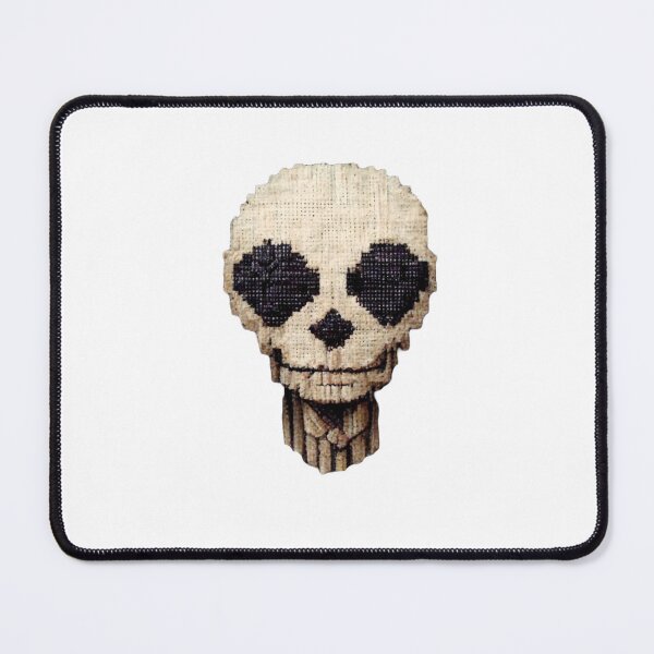Item preview, Cross Stitch Textured Smiling Skull designed and sold by DennistonMade.