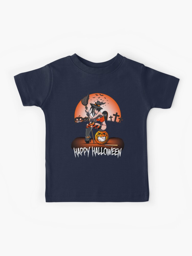 Jack O'Lantern Pumpkin Baseball Kids T-Shirt for Sale by Helbon-art