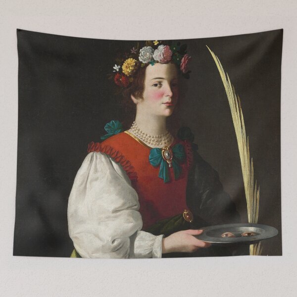 Item preview, Saint Lucy | Francisco de Zurbaran | 1630 Renaissance Christian Art designed and sold by CJET.