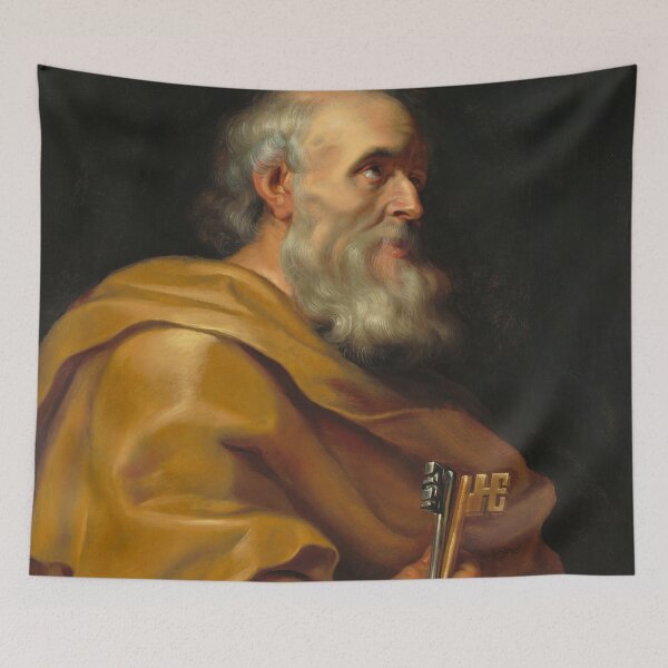 Item preview, Saint Peter | Peter Paul Rubens | 1618 Renaissance Gospel Biblical Art designed and sold by CJET.