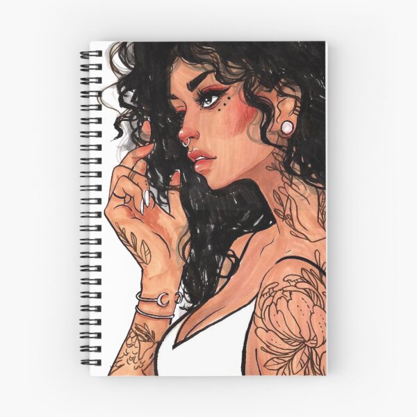 Item preview, Sketch of woman wearing white camisole designed and sold by BlackDiamond96.