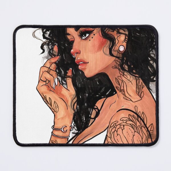 Item preview, Sketch of woman wearing white camisole designed and sold by BlackDiamond96.