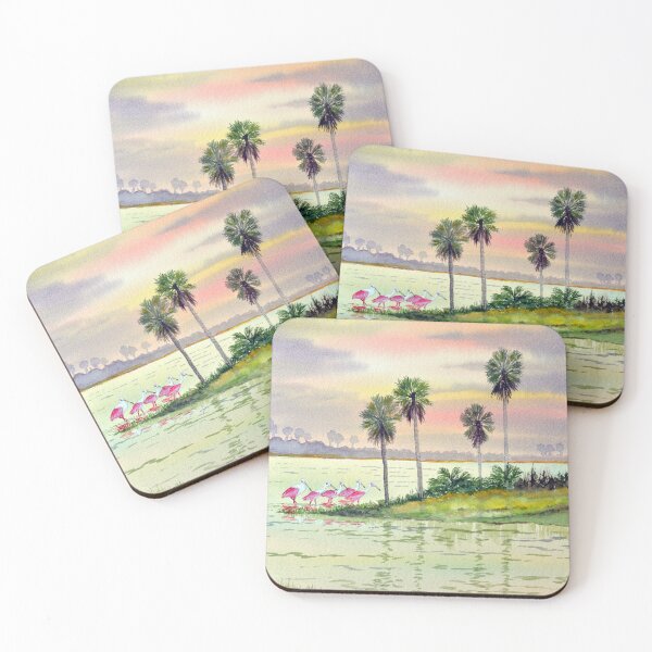 Item preview, Spoonbills At Sunrise In Florida designed and sold by William Holkham.