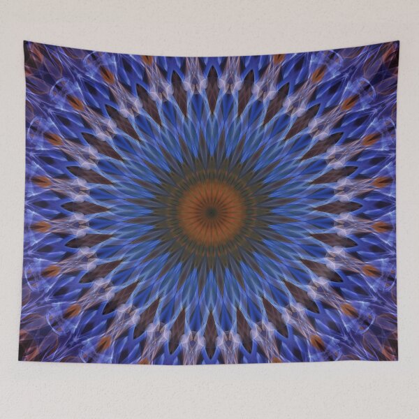 Item preview, Red and dark blue mandala designed and sold by JBlaminsky.