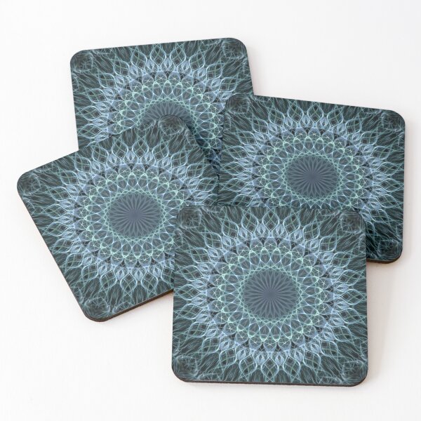 Item preview, Gray and light blue mandala designed and sold by JBlaminsky.