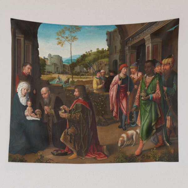Item preview, The Adoration of the Magi | Gerard David | 1520 Renaissance Gospel Biblical Art designed and sold by CJET.