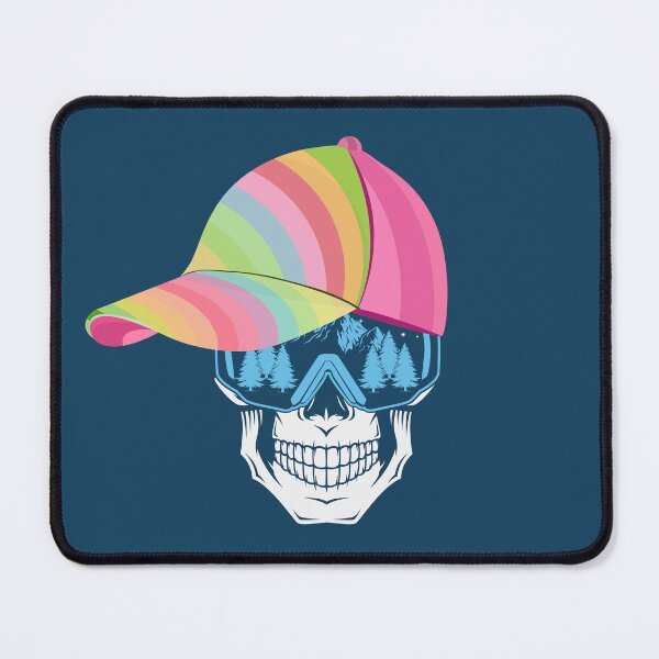 Item preview, Snowboard or Ski Skull with Multi-Colored Hat: Winter's Coming! designed and sold by tmdaliggr.