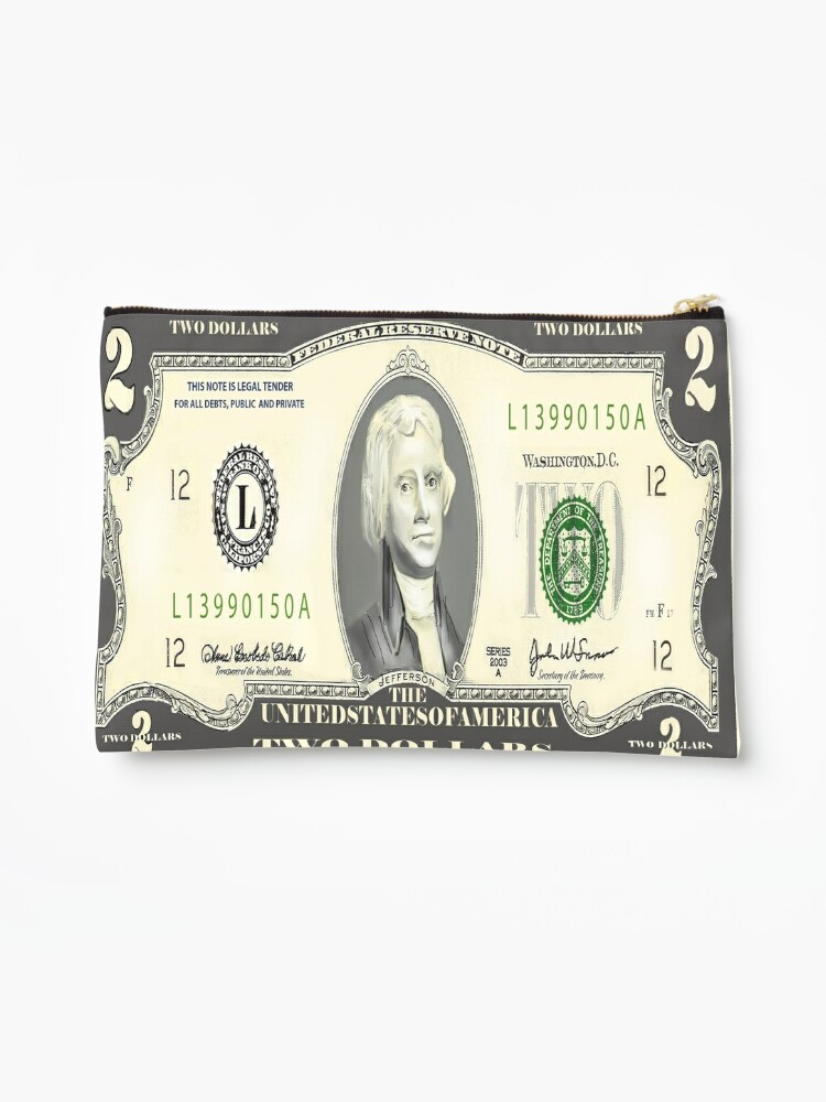 Two Dollar Bill - collection | Zipper Pouch