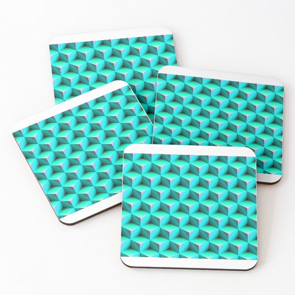 Item preview, Color Combination Pattern, Turquoise Cube designed and sold by Mr-true-design.