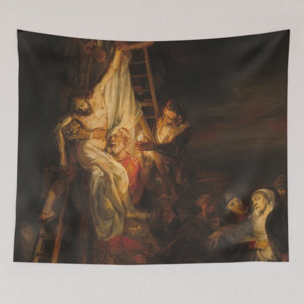 Item preview, The Descent from the Cross | Rembrandt | 1652 Renaissance Gospel Biblical Art designed and sold by CJET.