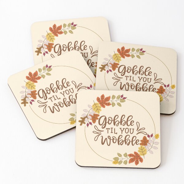Item preview, Gobble Til You Wobble Thanksgiving Christmas Holiday designed and sold by VirtualFaries.