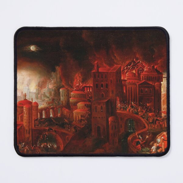 Item preview, The Fall of Troy | Flemish Art | 1650 Renaissance Greek Mythology Historic Art designed and sold by CJET.